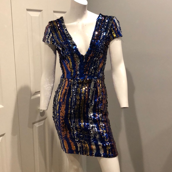 NEW size M sequin mini dress - Picture 2 of 7